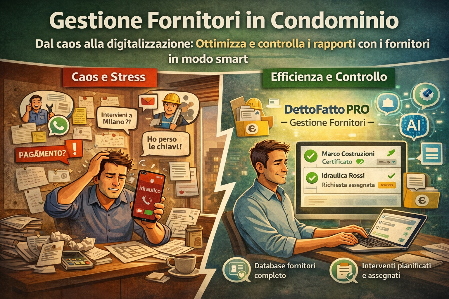 gestire fornitori condominio